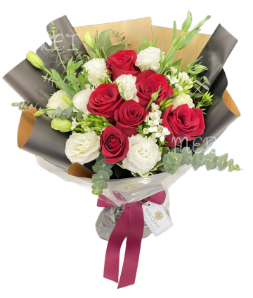 **KBQ546** Classic Red Roses Long Bouquet <br>經典紅玫瑰長形花束 